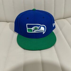 Seattle Seahawks Throwback Fitted Hat